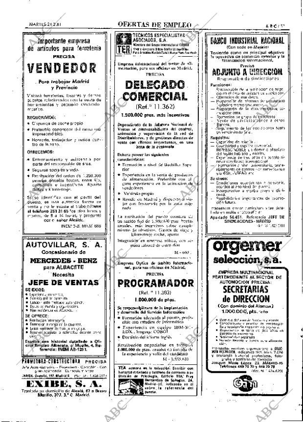 ABC MADRID 24-02-1981 página 63
