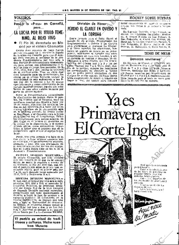 ABC SEVILLA 24-02-1981 página 77