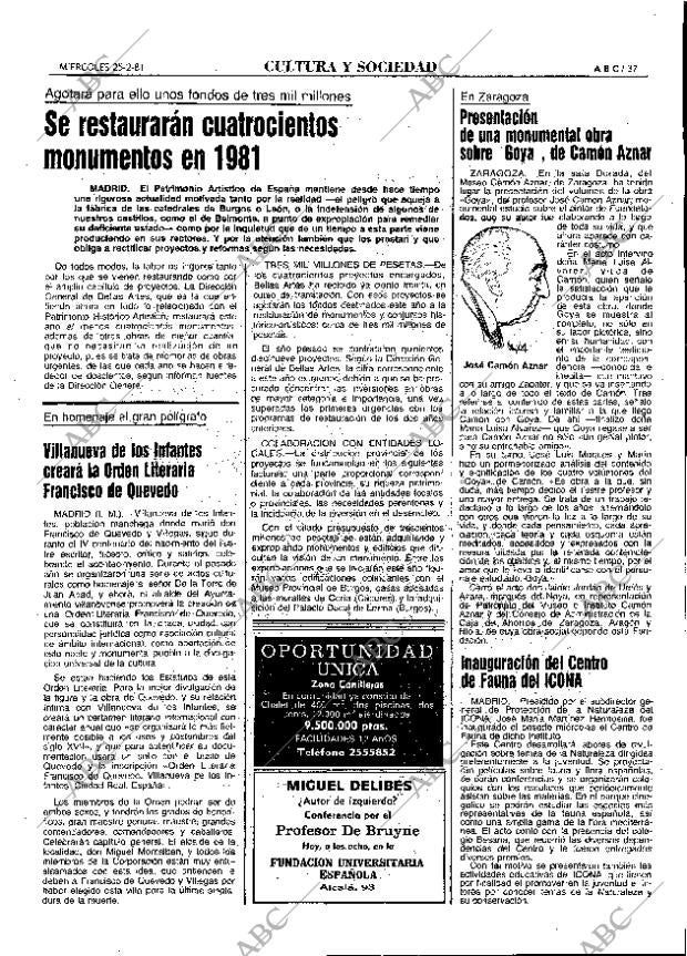 ABC MADRID 25-02-1981 página 45