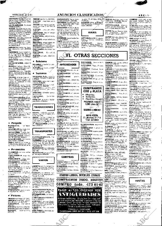 ABC MADRID 25-02-1981 página 83