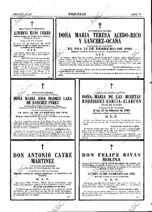 ABC MADRID 25-02-1981 página 87