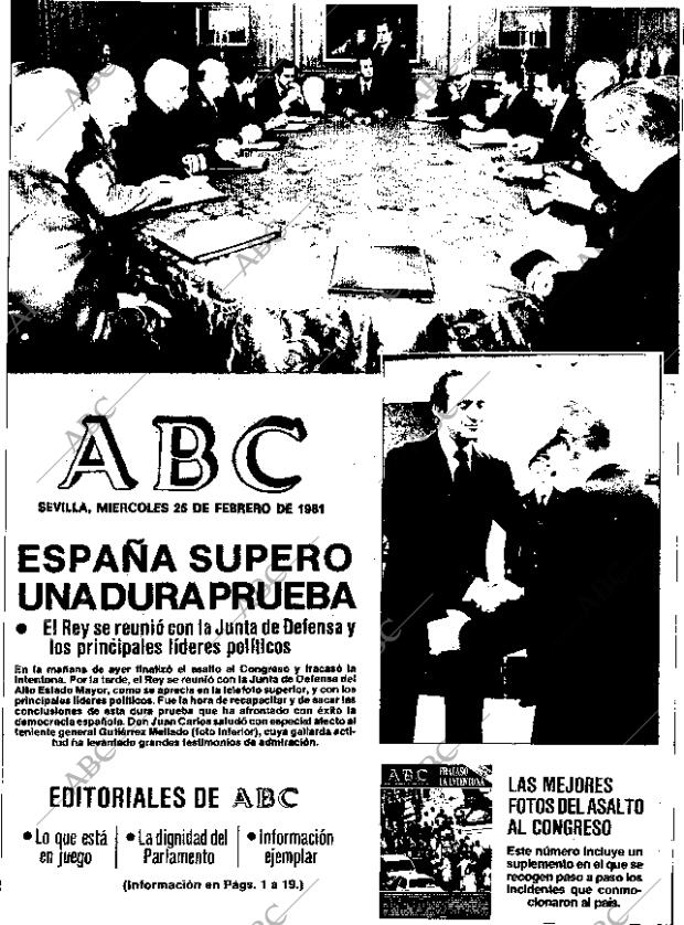 ABC SEVILLA 25-02-1981 página 1