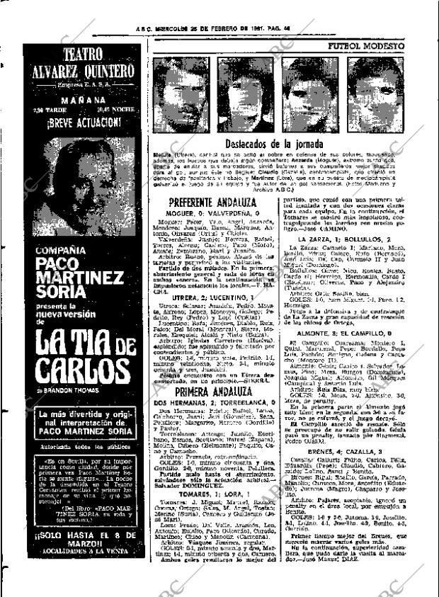 ABC SEVILLA 25-02-1981 página 58