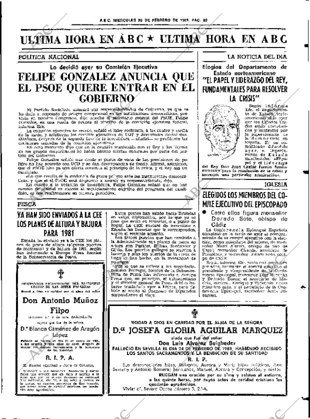 ABC SEVILLA 25-02-1981 página 75