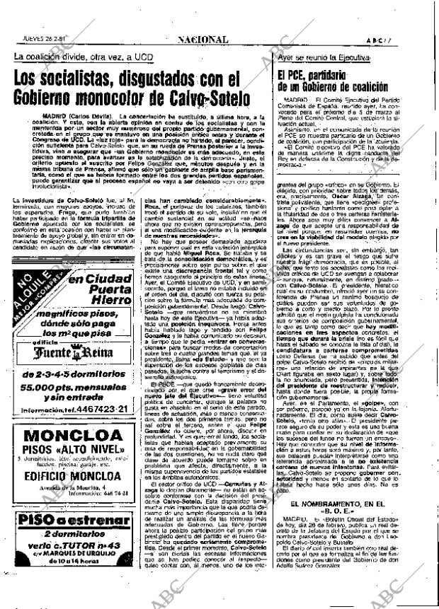 ABC MADRID 26-02-1981 página 19