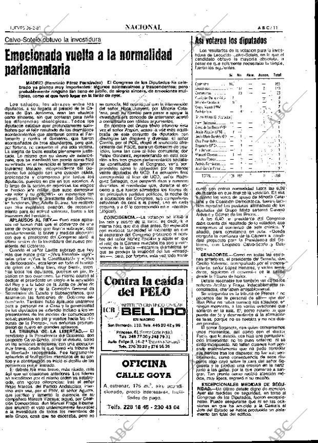 ABC MADRID 26-02-1981 página 23