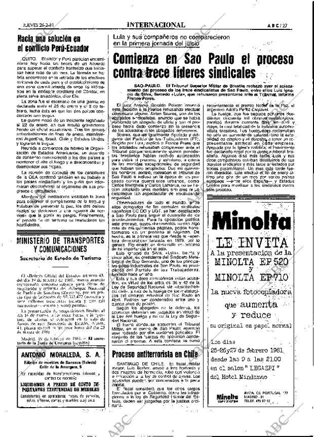 ABC MADRID 26-02-1981 página 39