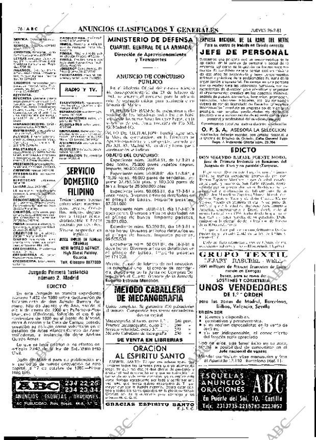 ABC MADRID 26-02-1981 página 88