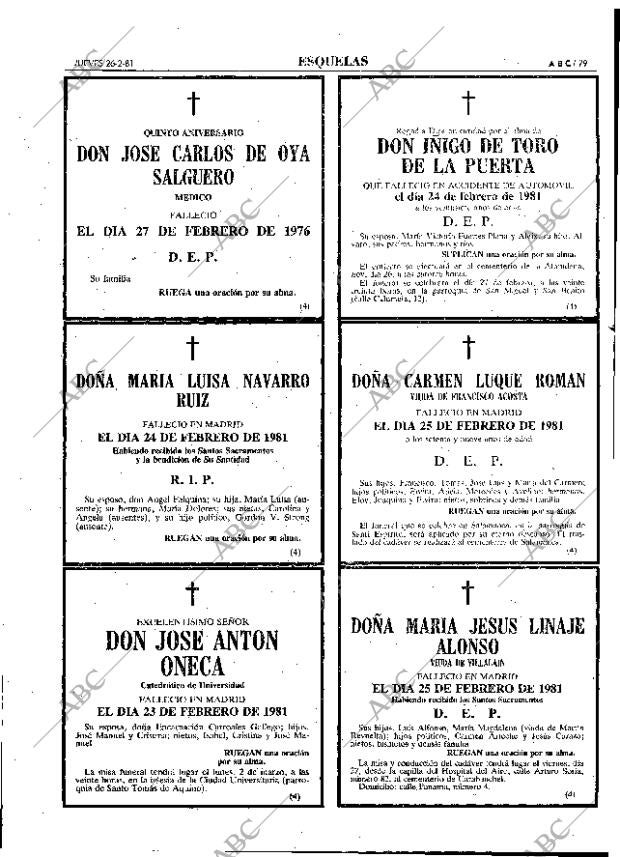 ABC MADRID 26-02-1981 página 91