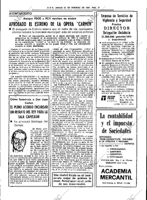 ABC SEVILLA 26-02-1981 página 43