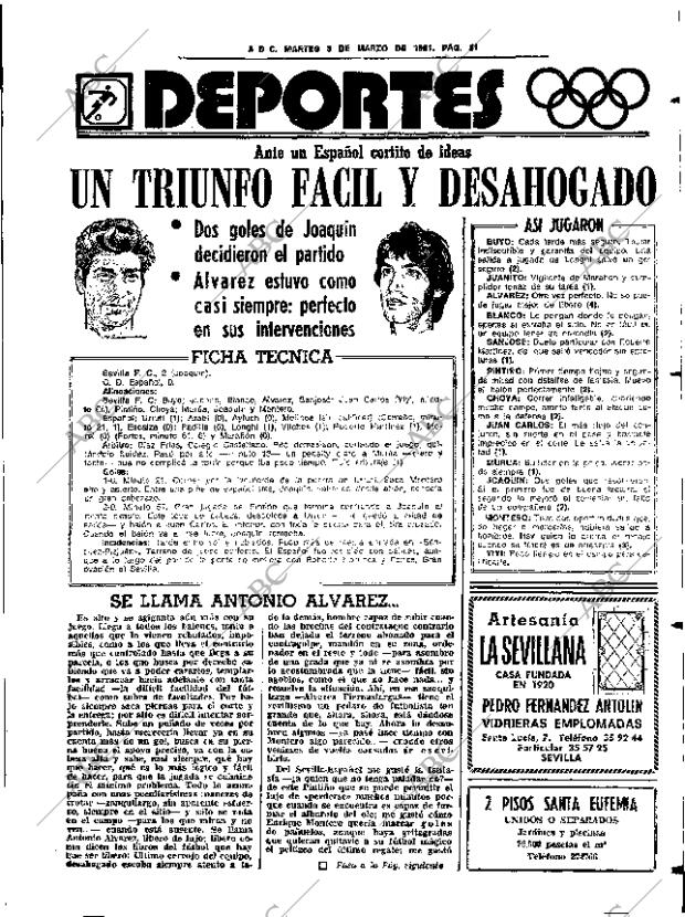 ABC SEVILLA 03-03-1981 página 67