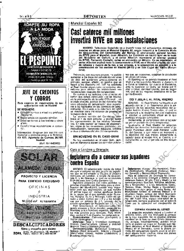 ABC MADRID 18-03-1981 página 66