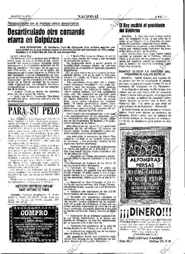 ABC MADRID 31-03-1981 página 23