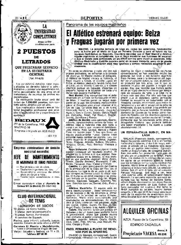 ABC MADRID 10-04-1981 página 64