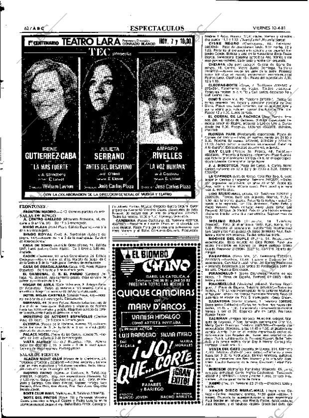 ABC MADRID 10-04-1981 página 74