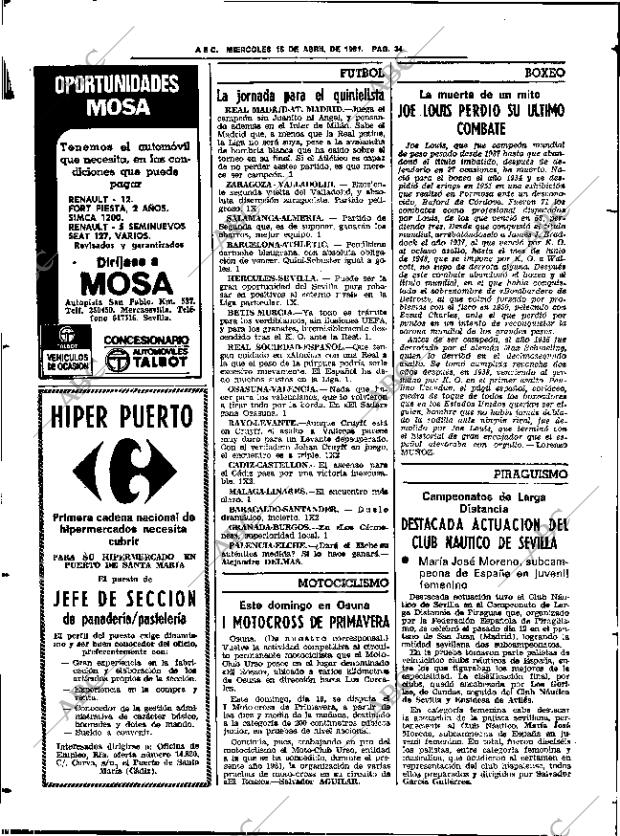 ABC SEVILLA 15-04-1981 página 42