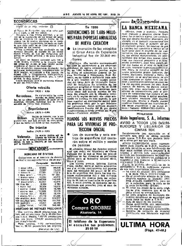 ABC SEVILLA 16-04-1981 página 22