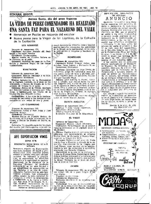 ABC SEVILLA 16-04-1981 página 27