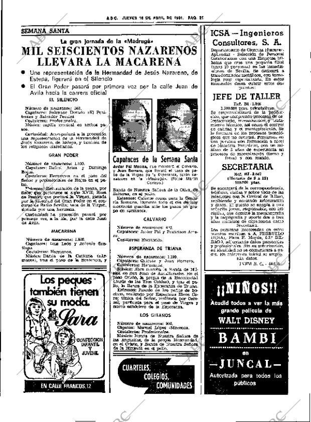 ABC SEVILLA 16-04-1981 página 29