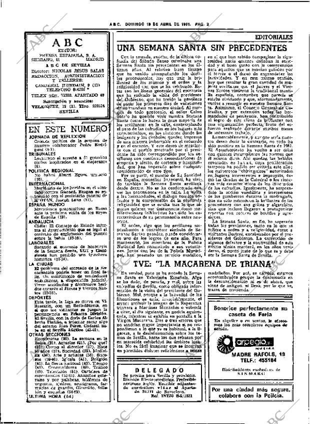 ABC SEVILLA 19-04-1981 página 18