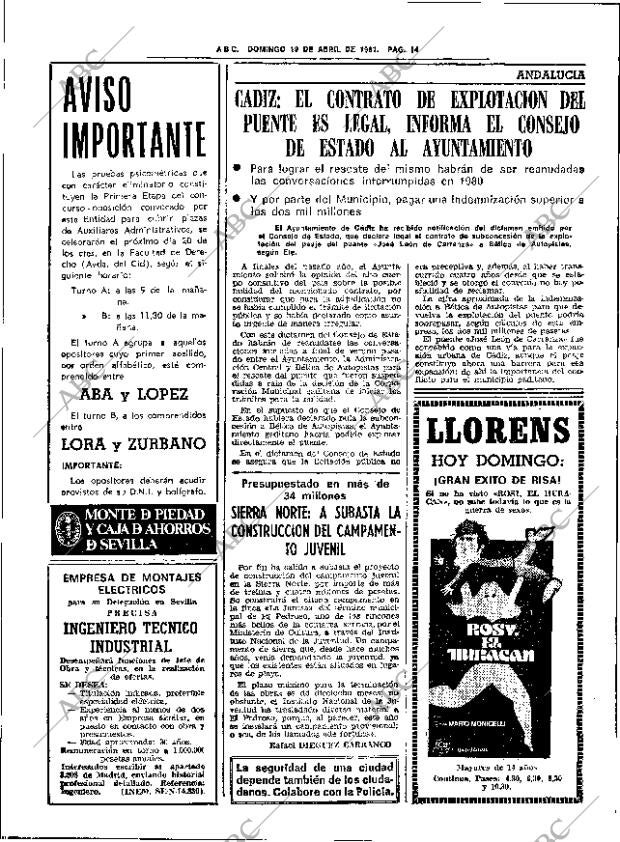 ABC SEVILLA 19-04-1981 página 30