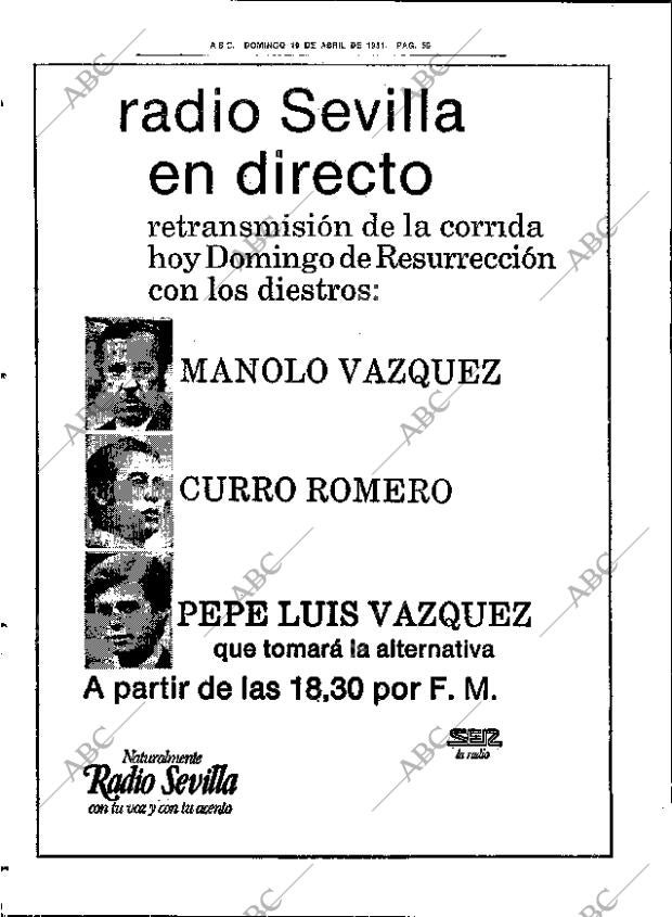 ABC SEVILLA 19-04-1981 página 66