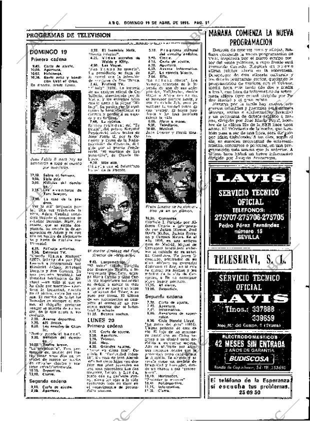 ABC SEVILLA 19-04-1981 página 67