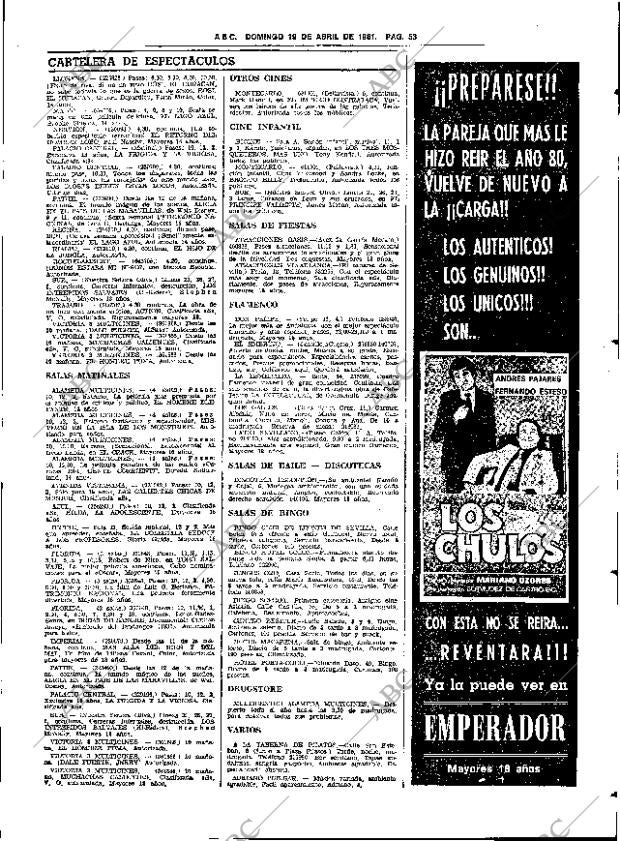 ABC SEVILLA 19-04-1981 página 69