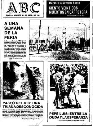 ABC SEVILLA 21-04-1981 página 1