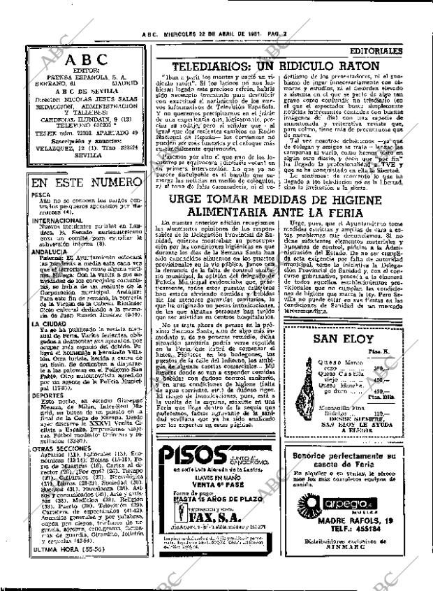 ABC SEVILLA 22-04-1981 página 14