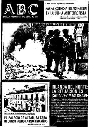 ABC SEVILLA 24-04-1981 página 1