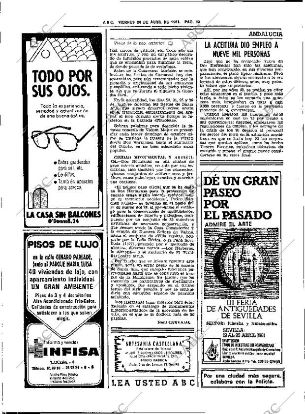 ABC SEVILLA 24-04-1981 página 28