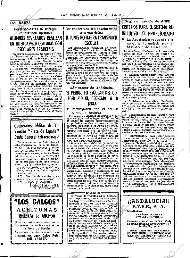 ABC SEVILLA 24-04-1981 página 56