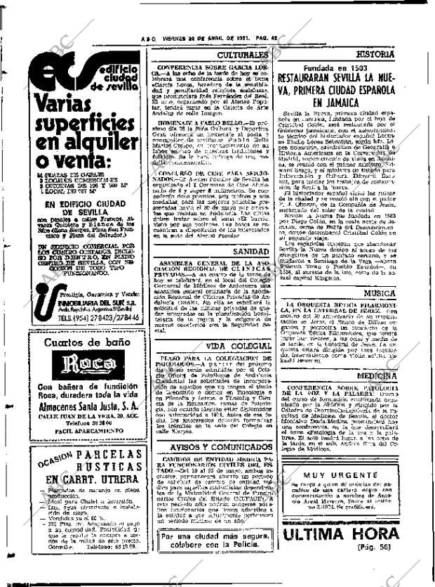 ABC SEVILLA 24-04-1981 página 58