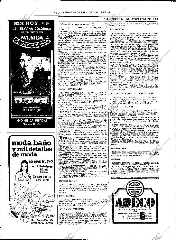 ABC SEVILLA 24-04-1981 página 60