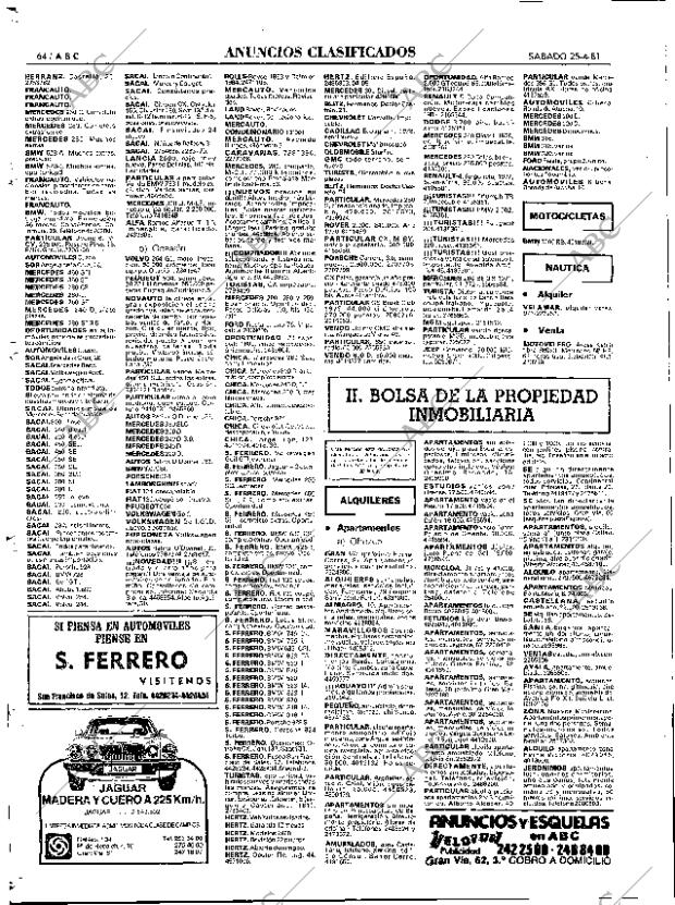 ABC MADRID 25-04-1981 página 84