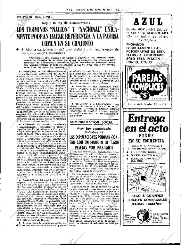 ABC SEVILLA 25-04-1981 página 23