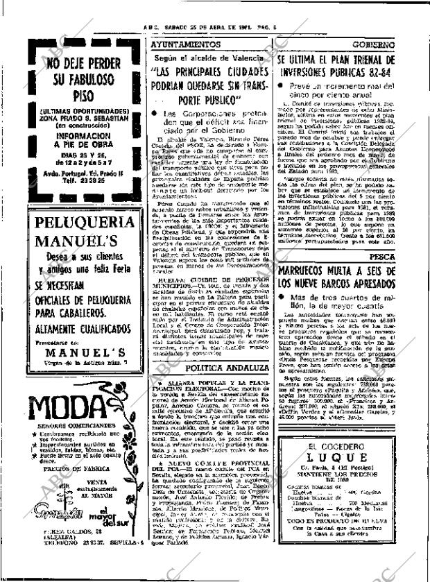 ABC SEVILLA 25-04-1981 página 24