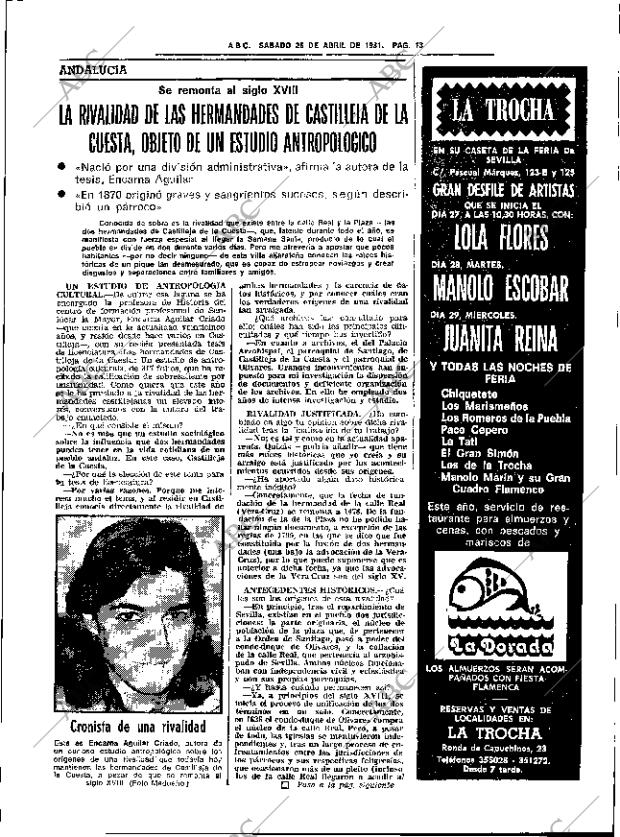 ABC SEVILLA 25-04-1981 página 29