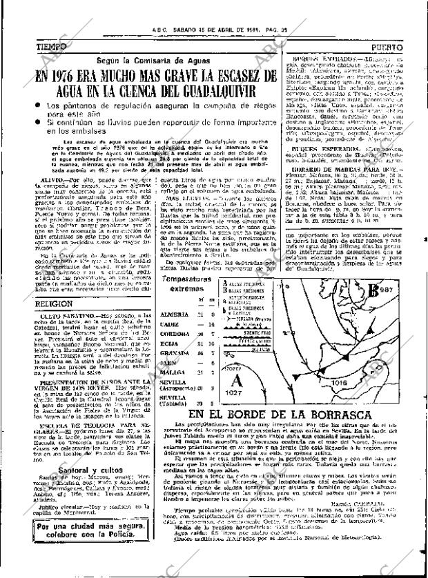 ABC SEVILLA 25-04-1981 página 51