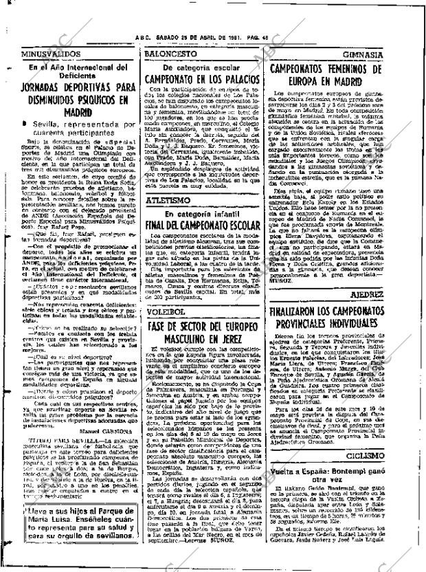 ABC SEVILLA 25-04-1981 página 62