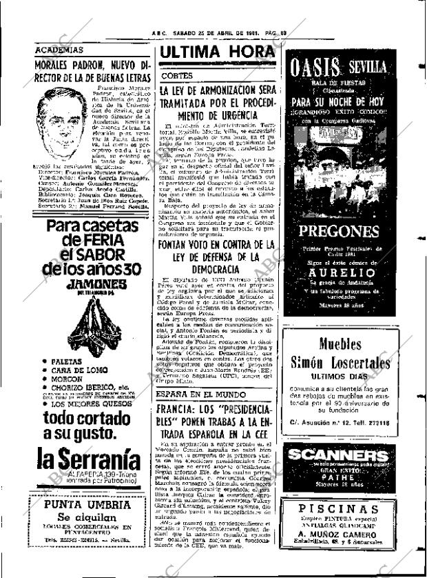 ABC SEVILLA 25-04-1981 página 79