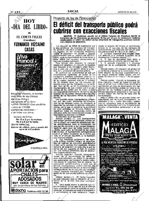 ABC MADRID 29-04-1981 página 40