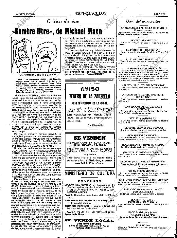ABC MADRID 29-04-1981 página 81