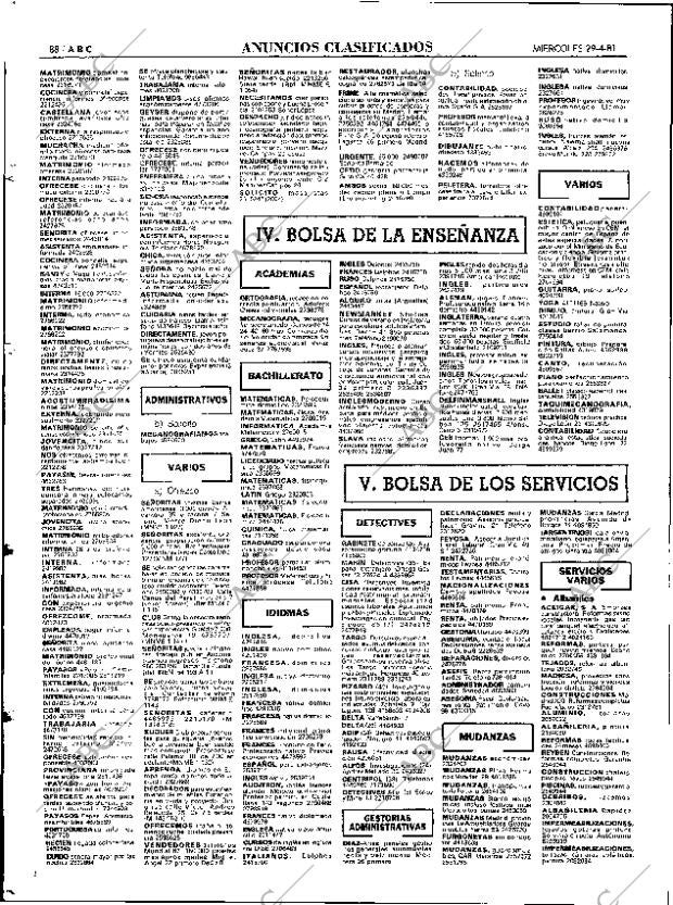 ABC MADRID 29-04-1981 página 96