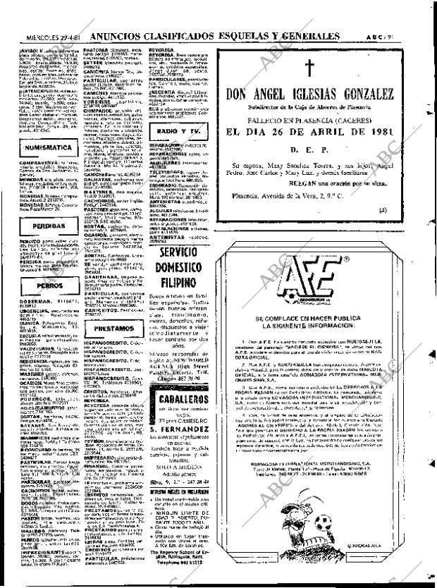 ABC MADRID 29-04-1981 página 99