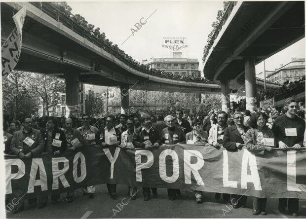 La más numerosa fue la convocada unitariamente por UGT y CC.OO. y que contó en...