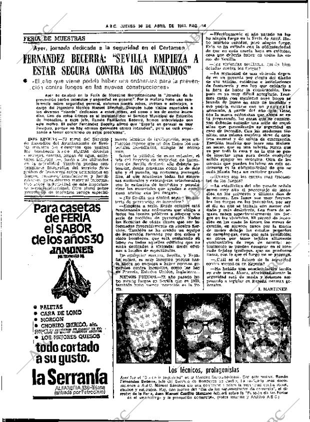 ABC SEVILLA 30-04-1981 página 22