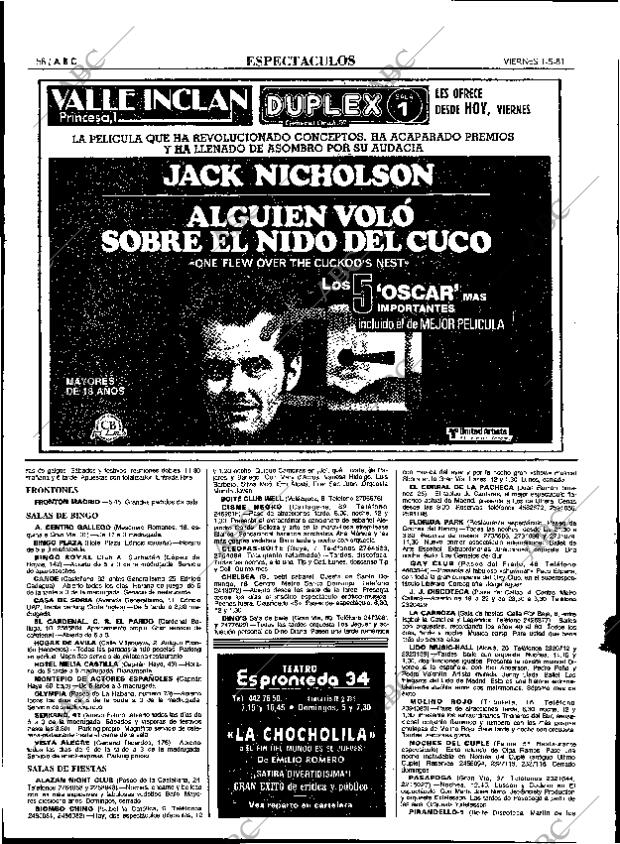 ABC MADRID 01-05-1981 página 66