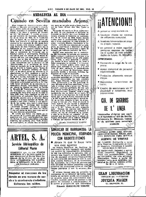 ABC SEVILLA 09-05-1981 página 25